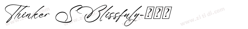 Thinker SBlissfuly字体转换